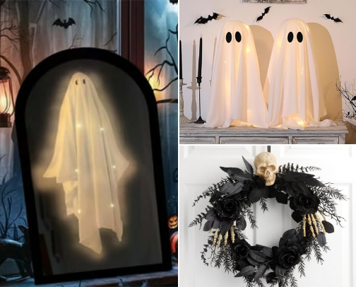 Spooky Halloween Decor cover photo collage