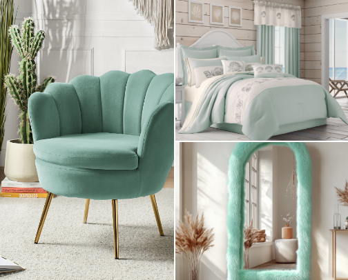 Mint Green Bedroom Decor cover photo collage