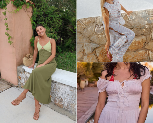 European summer outfit inspirations cover photo collage