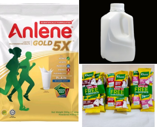 Groceries, milk and more cover photo collage