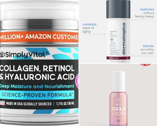 Skin products for girlies in their thirties ✨ cover photo collage