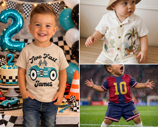 Best Toddler Boy Birthday Outfits Ages 2–4 | 2nd, 3rd & 4th Birthday Sets cover photo collage