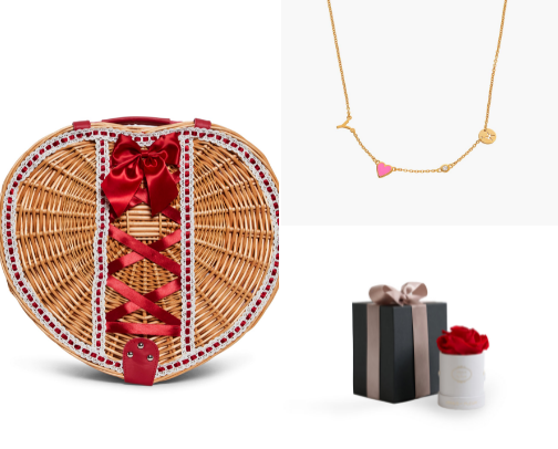 v-day 💝✨ gift/ basket ideas cover photo collage