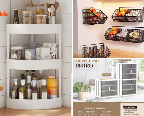 Solusi Praktis untuk Dapur Rapi dan Fungsional cover photo collage