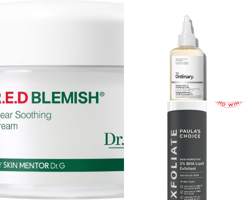 Skincare , sensitive skin cover photo collage