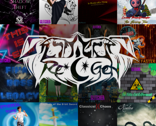 GLITCHER Re*GeN Tracks cover photo collage