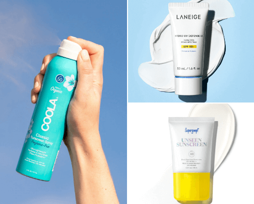 Sunscreen for Face & Body🤍 cover photo collage