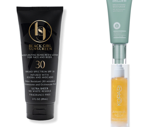 Sunscreens that don't leave a white cast cover photo collage