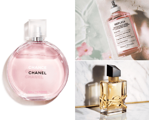 Perfumes for your different moods and vibes. cover photo collage