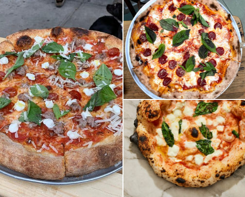 This one is my favorite I am a pizza addict so here are favorite pizzas in Newyork. cover photo collage