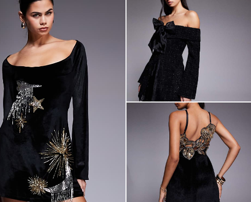 🔥🔥Black Dresses that Turn Heads cover photo collage