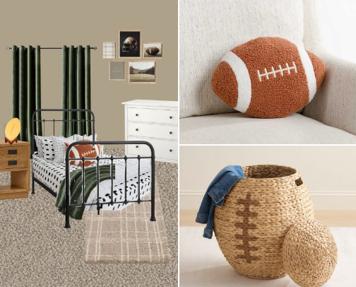 Boys football bedroom 🏈 cover photo collage