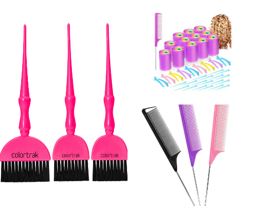 cosmetology products cover photo collage
