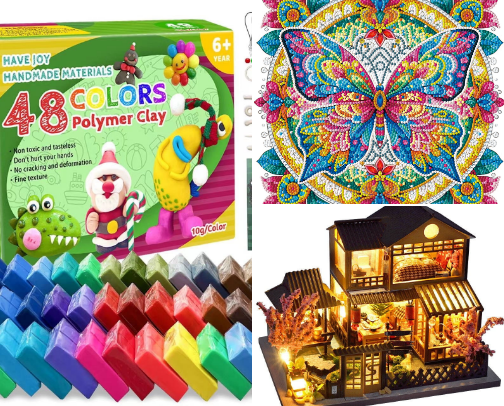 Christmas Gifts For Crafty Girls cover photo collage