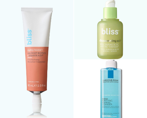 go-to skincare products cover photo collage