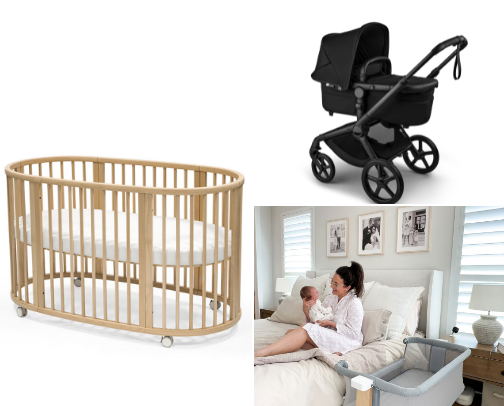 Baby Furniture & Feeding Essentials cover photo collage