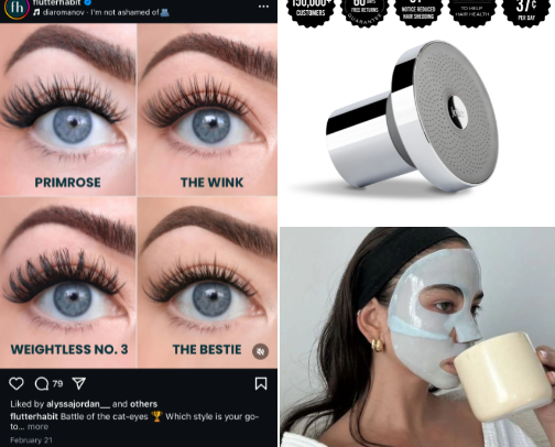 My fav beauty finds 🖤 cover photo collage