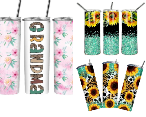 Sublimation wraps for tumblers cover photo collage