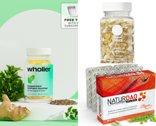 Vitamins/Supplements cover photo collage