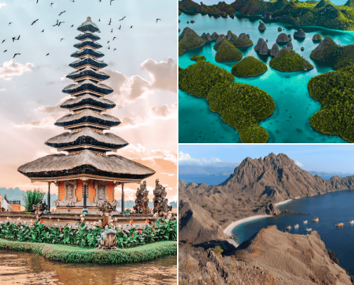 Explore the natural charm of Indonesia from Sabang to Merauke cover photo collage