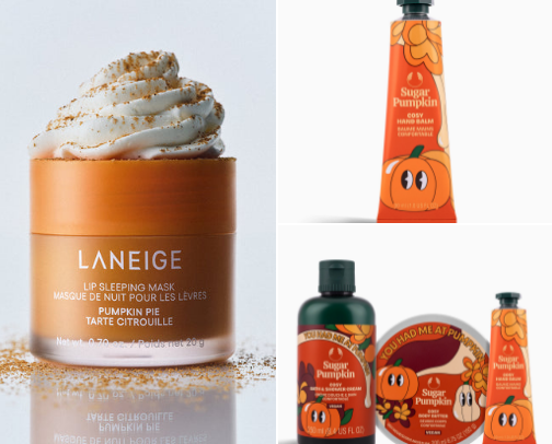 Autumn Fall Beauty Products cover photo collage