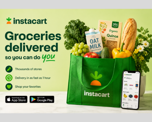 Instacart cover photo collage