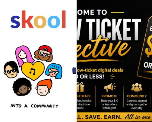 My favourite Skool Communities cover photo collage