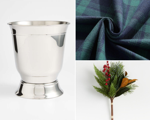 Ralph Lauren inspired Christmas Table scape cover photo collage