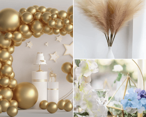 Decoration items cover photo collage