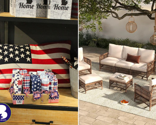 Home decor- red, white and blue! cover photo collage