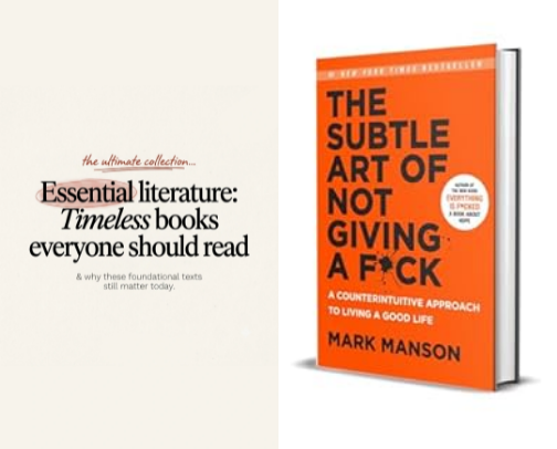 ESSENTIAL LITERATURE:
ᴛɪᴍᴇʟᴇss ʙᴏᴏᴋs ᴇᴠᴇʀʏᴏɴᴇ sʜᴏᴜʟᴅ ʀᴇᴀᴅ cover photo collage