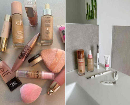 Affordable good quality makeup. cover photo collage