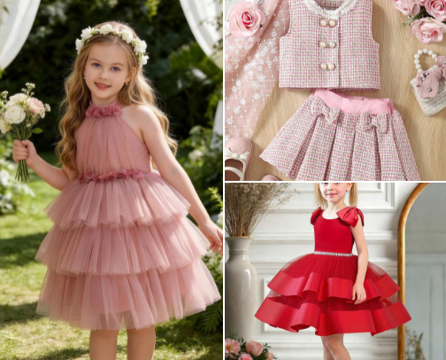 Cozy and adore kids dress 😍😍🥰🥰🥰🌼🌸🌺 cover photo collage