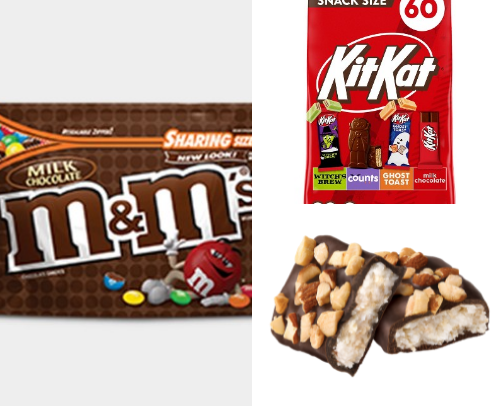 Sweets foods cover photo collage