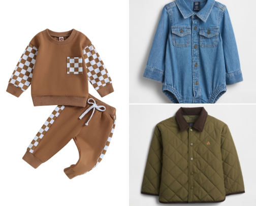 Baby Boy Fall Outfit Inspo cover photo collage