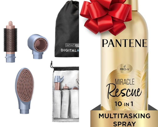 Amazing hairstyling tools cover photo collage