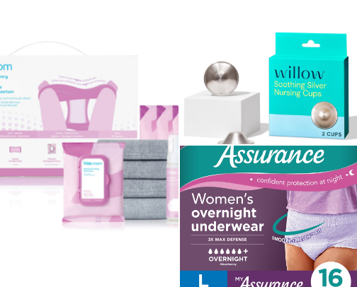 Postpartum Favorites: Recovery, Breastfeeding & Beyond cover photo collage