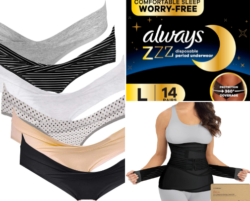 postpartum essentials (c-section) cover photo collage