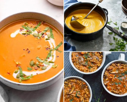 Falling for Soups cover photo collage