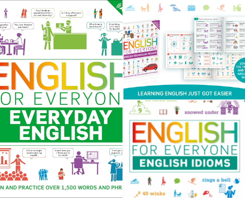 Read Now - English for Everyone: English Everyday: An ESL Book of Over 1,000 Words and Phrases study companions cover photo collage