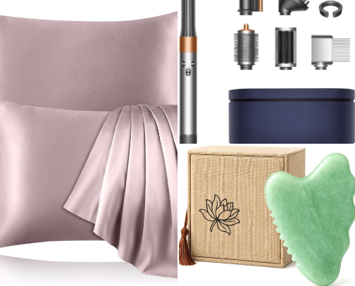 Glow-Up & Self-Care Essentials cover photo collage