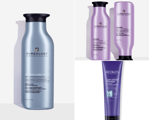 Blonde hair care cover photo collage