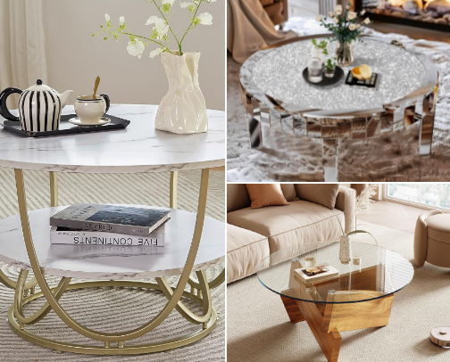 Coffee Tables That Make Every Living Room Feel More Elegant cover photo collage