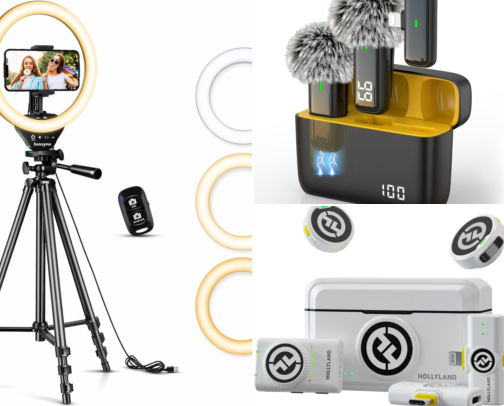 Content Creator & Work-From-Home Essentials cover photo collage