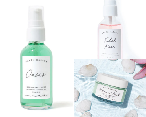 Earth Harbor Skincare cover photo collage