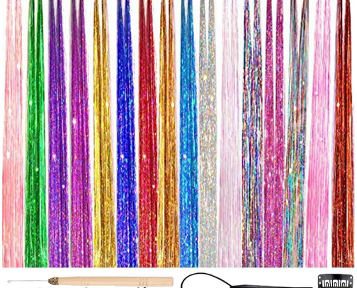Hair Tinsel 💓✨ cover photo collage