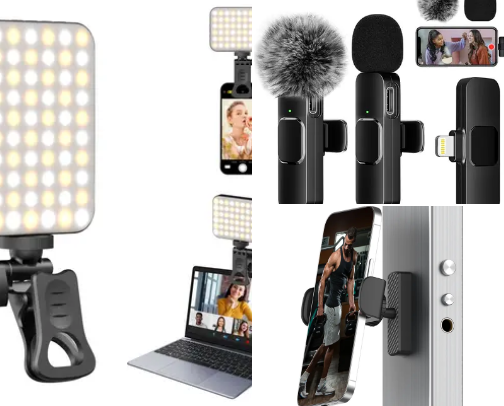 Content creator must haves cover photo collage