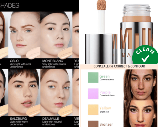 Clean/Glowy Makeup Look cover photo collage