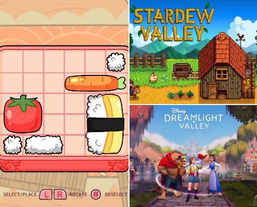 Cozy Games I've been loving cover photo collage