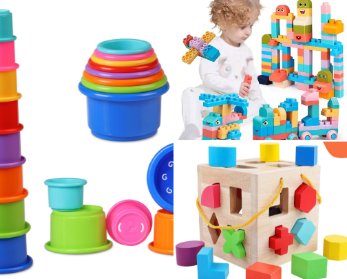 Little Hands, Big Smiles: The Best Toys for Babies & Toddlers cover photo collage